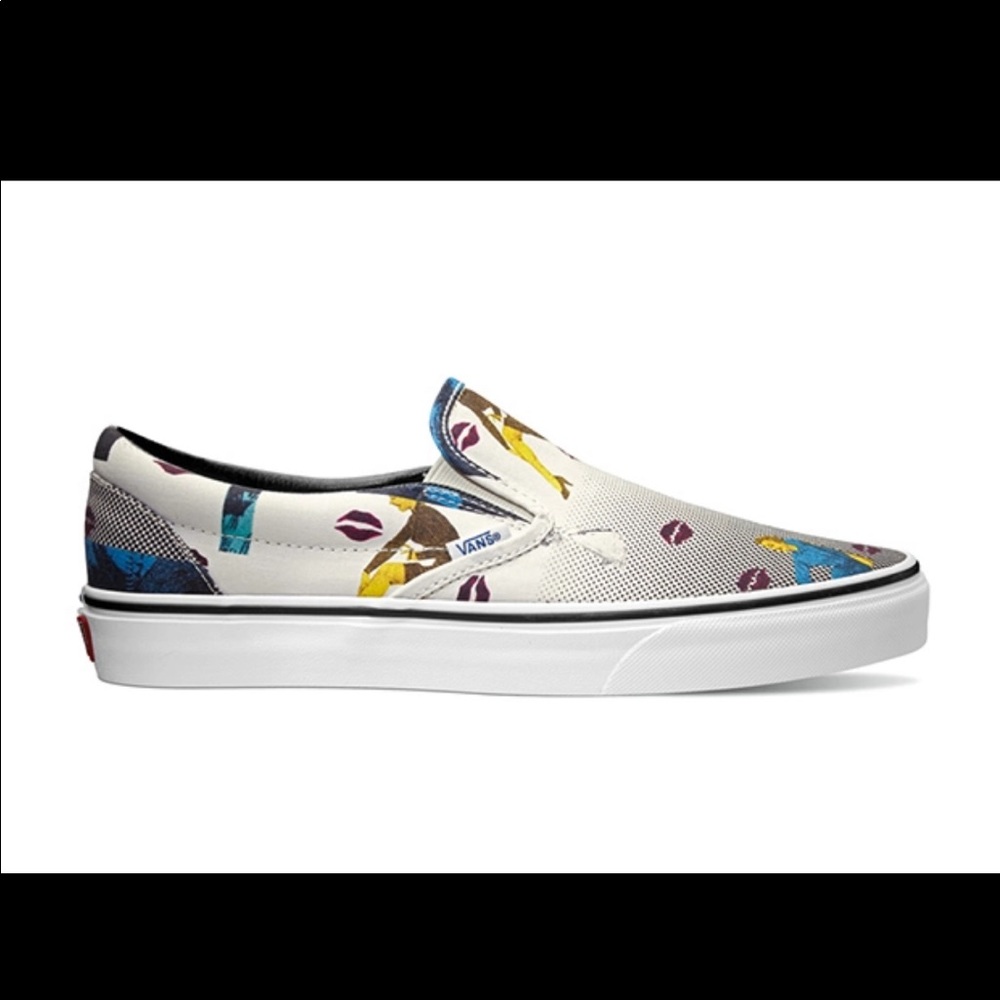 Vans Classics “Hoffman Fabrics” Collection- 80’s Lips Slip Ons M7.5/W9